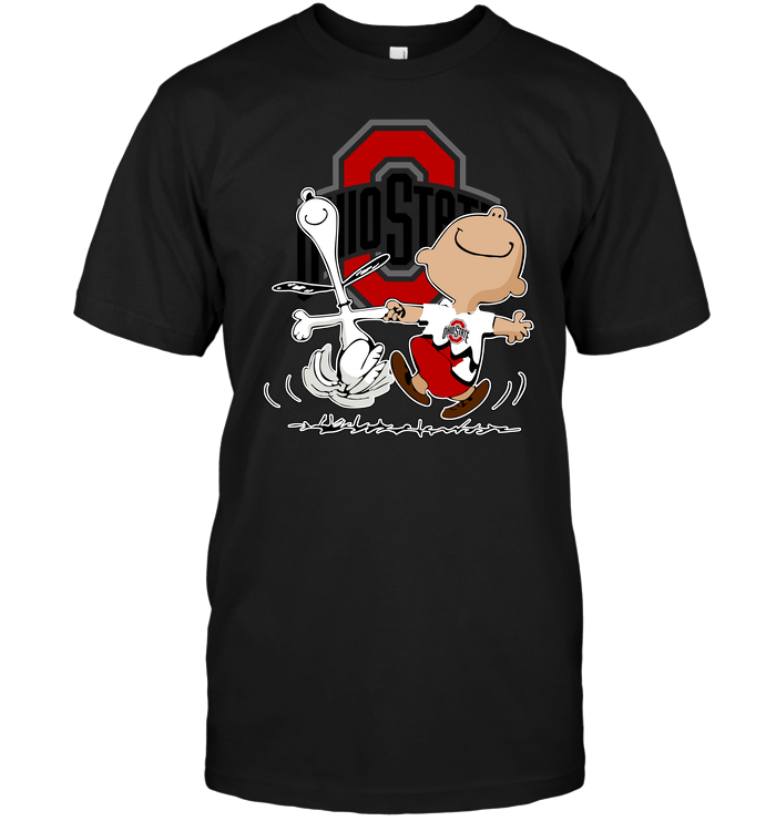 Charlie Brown And Snoopy Ohio State Buckeyes T-Shirt